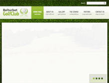 Tablet Screenshot of belturbetgolfclub.com